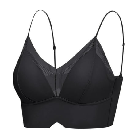 

Medcursor Womens No Steel Ring French Underwear Sexy Big Open Back Beautiful Back U Shaped Bra Summer Ultra Thin Bud Bra