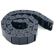 URBEST Cable Drag Chain, 18 x 50mm Towline Wire Carrier 1 M/ 3.3Ft Plastic Semi Enclosed Machine Tool (18x50mm)
