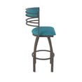 thumbnail image 4 of 860 Hunter 30" Swivel Bar Stool with Bronze Finish and Graph Tidal Seat and Back, 4 of 5