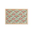 thumbnail image 1 of Shabby Flora Wall Art with Frame, Paris Lettering with Roses and Leaves Abstract Pale Blue Grey Backdrop, Printed Fabric Poster for Bathroom Living Room, 35" x 23", Salmon and Green, by Ambesonne, 1 of 2