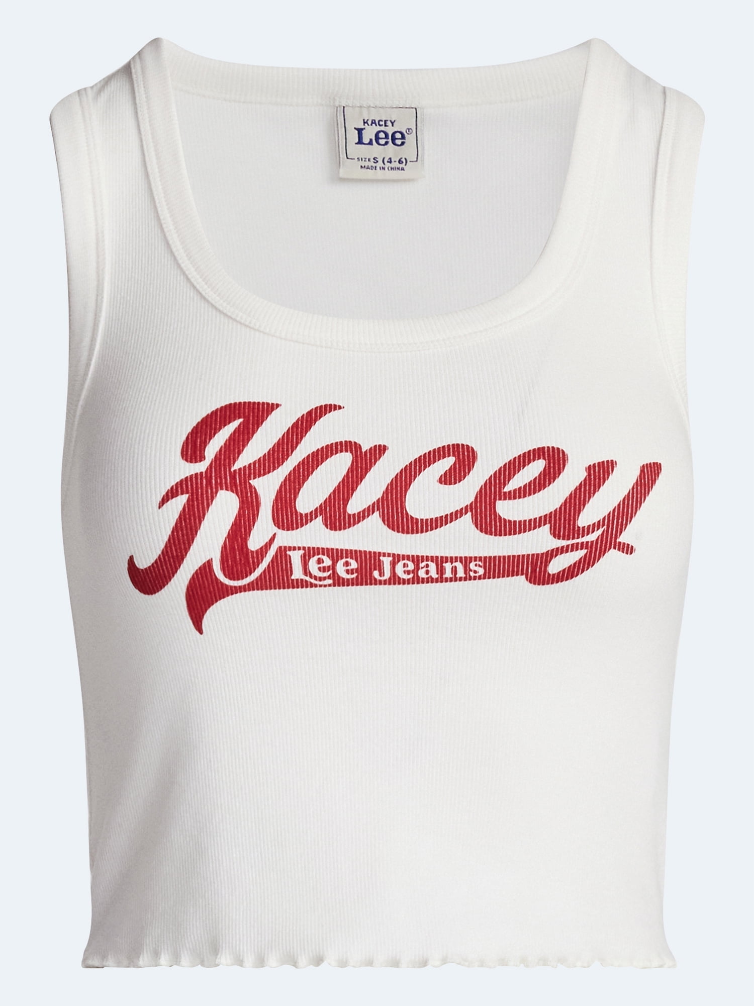 Kacey Lee Women's Graphic Cutaway Tank Top, Sizes XS-XXL