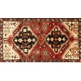 thumbnail image 1 of Ahgly Company Machine Washable Indoor Rectangle Traditional Saffron Red Area Rugs, 5' x 8', 1 of 7
