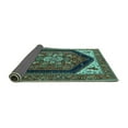 thumbnail image 2 of Ahgly Company Indoor Rectangle Oriental Turquoise Blue Industrial Area Rugs, 5' x 8', 2 of 4