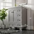 thumbnail image 2 of Eviva Acclaim 24" Gray Transitional Bathroom Vanity w/ White Quartz Top, 2 of 4