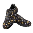thumbnail image 2 of COEQINE Halloween Women Running Shoes Lace-up Ghost Pumpkin Bat Print Girls Black Sole Sneakers Hiking Camping Soft Training Athletic Shoes Tennis Sneakers, 2 of 7