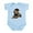 Sky Blue, variant on CafePress - Wirehaired Dachshund Infant Bodysuit - Baby Light Bodysuit, Size Newborn - 24 Months