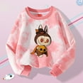 thumbnail image 3 of MART Labubu Kids Crew Neck Sweater Cute Cartoon Printed Pullover Boys Girls Winter Casual Warm Tops Childr Birday Gifts, 3 of 5