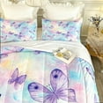 thumbnail image 5 of Size Comforter Set with 2 Pillowcases Pink Rose Floral Flower Bedding Set r Leaf Spring Summer Vintage Bedroom Bed Set for Kids and Adults, 5 of 6