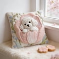 thumbnail image 6 of Meggemo Spring Embroidered Dog Pillow Cover Cute Pet Cushion Case Sofa Living Room Decorative Throw Pillow Home Accent Cozy, 6 of 8