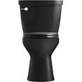 thumbnail image 2 of Kohler  16 in. 1.6 GPF Cimarron Comfort Height Elongated Chair-Height Toilet - Black - 2 Piece, 2 of 3
