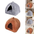 thumbnail image 1 of 2pcs Winter Pet Bed Nest Pet Tent with Mat Bed Hedgehog Style B Salvador Dali Cama nido, 1 of 10