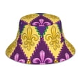 thumbnail image 1 of Balery Mardi Gras4 Sombreros para el sol para hombre y mujer, sombrero de pescador con UPF 50+, 1 of 6