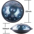 thumbnail image 5 of Lomuty 10 Notes 22" Hand Pan Minor D Hand Pan Steel Drum Percussion Instrument for Professional Performance, 5 of 7