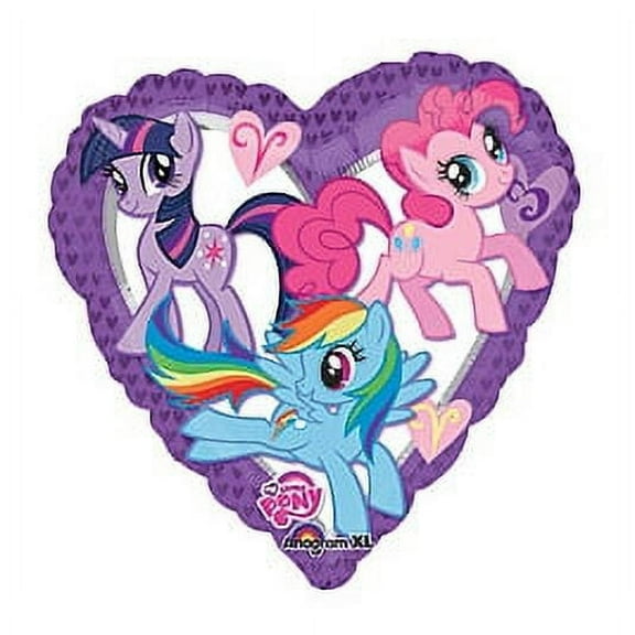 17" My Little Pony Heart Shape Foil Balloon
