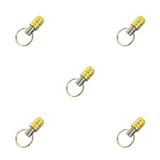 yingyy 1/4 Shank Keychain Tool Multipurpose Hand Tools Professional Small Size Bit Screwdriver Adapter Bits Holder Yellow 5Set