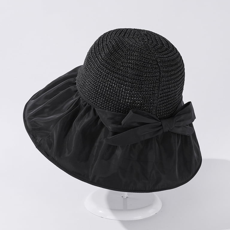 Women\'s Folding Vintage Outdoor Sun Hat UV Protection, Black Amazon.com: niuwa Womens Sun Hat Summer Outdoor UPF 50+ UV  main image 2