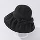 thumbnail image 5 of Sombrero para mujer con protección solar UPF 50+: sombrero plegable de paja para exteriores, revestimiento negro, protección UV para el verano, 5 of 6
