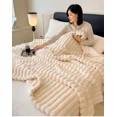 Winter Warm Milk Velvet Flat Bed Sheet King Queen Bed Cover Blanket