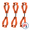 Orange, variant on JORESTECH Glove Clip Holder 3-Pack, Work Glove Grabber with Belt Attachment for Construction and Jobsite Use