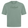 thumbnail image 2 of Men's Levelwear Green St. Louis Cardinals Ethereal Oversized Luxe Signature Knit T-Shirt, 2 of 3