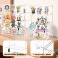 thumbnail image 5 of Acrylic Display Case with Lock Key 4 Tier Clear Display Case Locking Cabinet for Collectibles Figure Knife Rock Perfume Countertop Retail Showcase Display Box Wall Mount with Shelves 11.8x5.9x15.7 in, 5 of 9