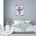 thumbnail image 6 of Christian Cross Wall Art Purple Flower Cross Hummingbird Pictures Wall Decor Religious Inspirational Canvas Painting Print Catholic Decor Artwork for Office Bathroom Bedroom Living Room Church 12"x16", 6 of 6