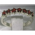 thumbnail image 2 of LBG 925 Sterling Silver Natural Garnet Womans Wedding Ring - Size 10.5, 2 of 4