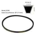 thumbnail image 2 of 3V280 Rubber V Belt 28" Length x 0.38" Width x 0.31" Thick, Industrial Power Drive Belt, 2 of 5