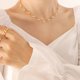 thumbnail image 2 of Collar de perlas de agua dulce, collar exquisito con colgante de perlas pequeñas, collar de mujer de estilo suave francés, 2 of 5
