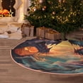 thumbnail image 5 of Sikiie Colorful Wave Dragon Head Nativity Christmas Tree Skirt, Jesus Christian Winter Holiday Tree Mat Decoration(30-48IN)36", 5 of 6
