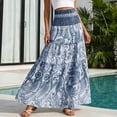 thumbnail image 4 of Tennis Skirts for Women Summer Elegant Modern Skirt for Everyday Wear Lightweight Knit Floor Length A Line Suited for Work Casual Occasions Blue S, 4 of 6