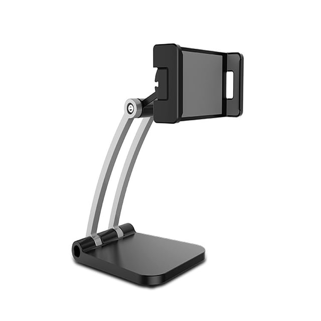 Amdohai Support de Tablette de Bureau Rotation à 360 Degrés Support de Téléphone Réglable Support de Streaming en Direct pour Téléphone/4 Pouces à Tablette 13 Pouces Noir