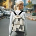 thumbnail image 7 of FORMRS Mini Backpack Purse for Women Travel Daypack Casual Shoulder Bag, White Cute Cats, 7 of 7