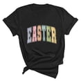 thumbnail image 1 of Plebaso T-Shirts de Pâques pour Femmes Manches Courtes Graphiques Hauts Imprimés Décontractés Mode pour Femmes, 1 of 6