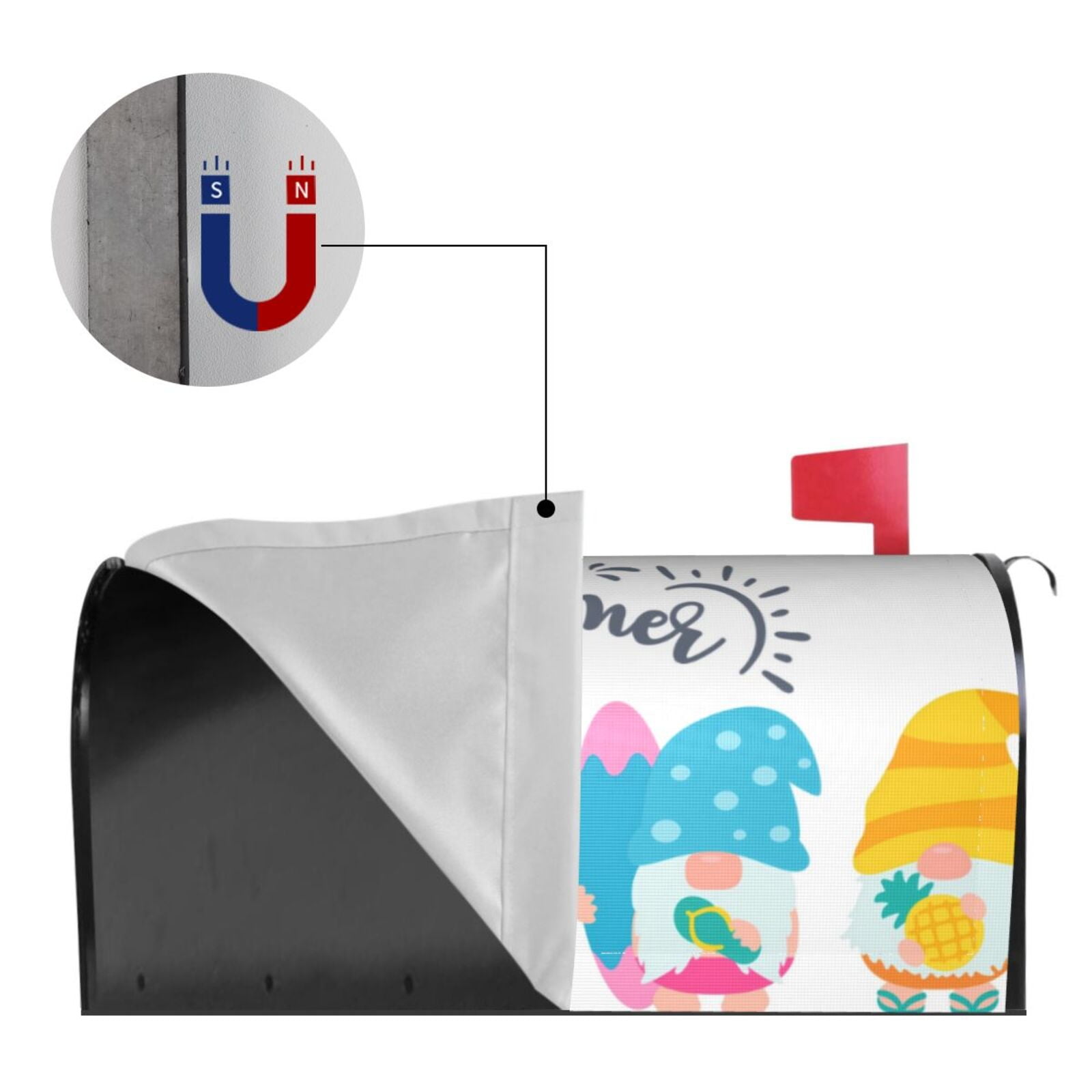 Kdxio Magnetic Mailbox Cover 21x18 in Mailbox Cover Outdoor Decoration Holiday Mailbox Covers for Home Garden Yard-21x18 in