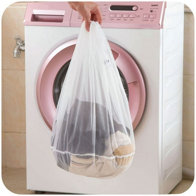 3Pcs Laundry Bag Set Washing Machine Mesh Drawstring Wash Bag Dirty Clothes  Storage Bag