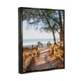 thumbnail image 3 of Stupell Industries Relaxing Beach Walkway Coastal Path Photograph Jet Black Floating Framed Canvas Print Wall Art, Design by Mary Lou Photography, 3 of 6