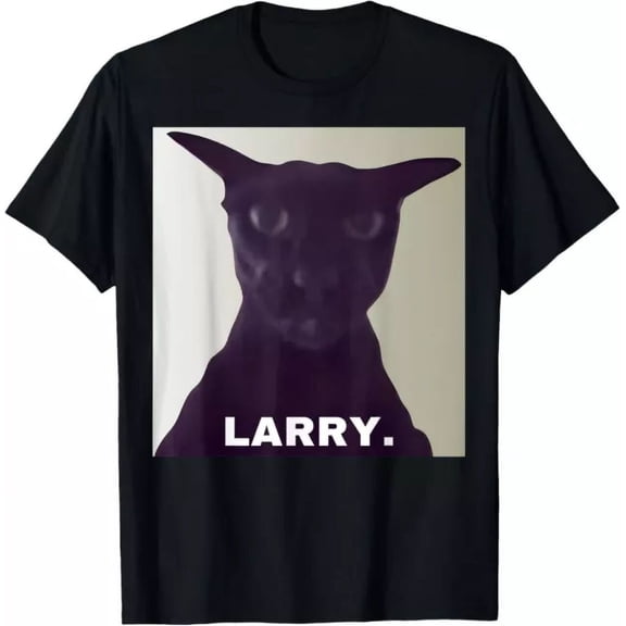 Evil Larry Cat T-Shirt Unisex S-5XL Hot Trending Shirt, Vintage Birthday Gift