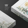 thumbnail image 4 of PixonSign Canvas Print Wall Art White Wood Panel Garden Wildflowers Nature Wilderness Illustrations Modern Art Botanical Floral Farmhouse/Country Relax/Calm/Cozy for Bedroom - 16"x24", 4 of 5