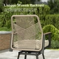 thumbnail image 6 of Sophia & William 2Pcs Outdoor Patio Bar Stools Wicker Rattan Counter Height Chairs, 6 of 7
