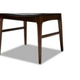 thumbnail image 4 of Baxton Studio Berlin Mid-Century Modern Black Faux Leather Upholstered Walnut Finished 6-Piece Wood Dining Set, 4 of 11