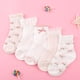 thumbnail image 2 of Calcetines para niñas, 5 par/lote, calcetines de algodón para primavera y verano para niños, patrón de flores bonitas para niños y bebés Tan Jianjun unisex, 2 of 2