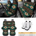 thumbnail image 4 of KUIFORTI Tribal Aztec Car Seat Cover Set Wear-Resistant Set 15 Pcs Full Set Car Accessories All-Season Protection Easy Installation Universal Fit for Vehicles,Cars,Suvs,Vans,Sedans, 4 of 7