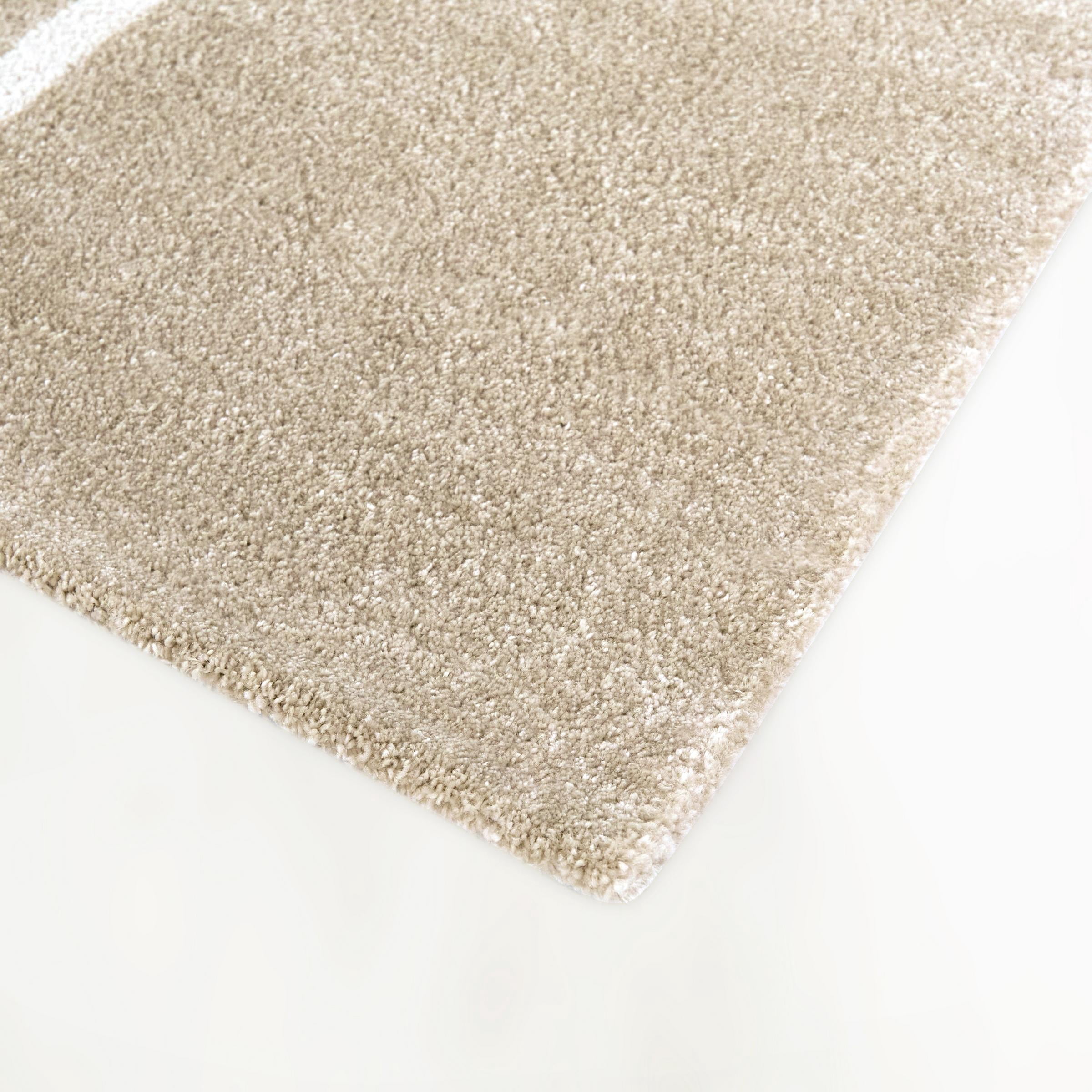 Balta Octavia Modern Organic Print Area Rug 5'3" x 7' - Tan