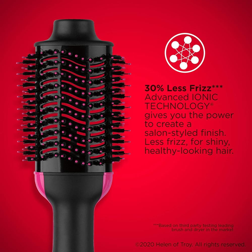 Hot Air Brush One Step Volumizer Blow Dryer Brush with Negative Ion Reducing Frizz and Static for All Hair Types Walmart