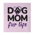 thumbnail image 3 of 9 Crowns Tees Women's Mommy Shark Cute Graphic T-Shirt (Dog Mom Jrs-pink, XX-Large), 3 of 4
