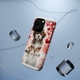 thumbnail image 5 of DistinctInk MagSafe Tough Case for Apple iPhone 15 Pro Max (6.7" Screen) - Valentine's Day Lhasa Apso Puppy - Slim Profile Design, 5 of 6
