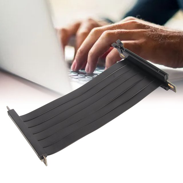 PCIE 3.0 Extension Cable, 16x Shielded High Speed GPU Riser Cable, PCIE 3.0 X16 High Speed Flexible Extender Cable,180 Degree GPU Graphics Card Extension Cable