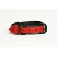 thumbnail image 1 of Collier pour Chien en Cuir Véritable Fait Main – Rouge avec Doublure Intérieure Noire, Boucle Réglable. Buddies Collars, 1 of 5