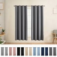 thumbnail image 2 of Hzrsly Blackout Curtains Insulated Room Darkening Drapes Light Blocking Sunshade for Bedroom Living Room Easy Install Modern Home Decor, 2 of 9